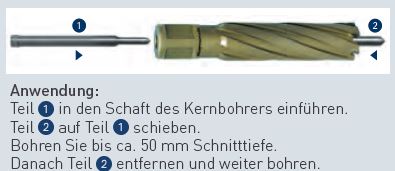 Auswurfstift Anwendung